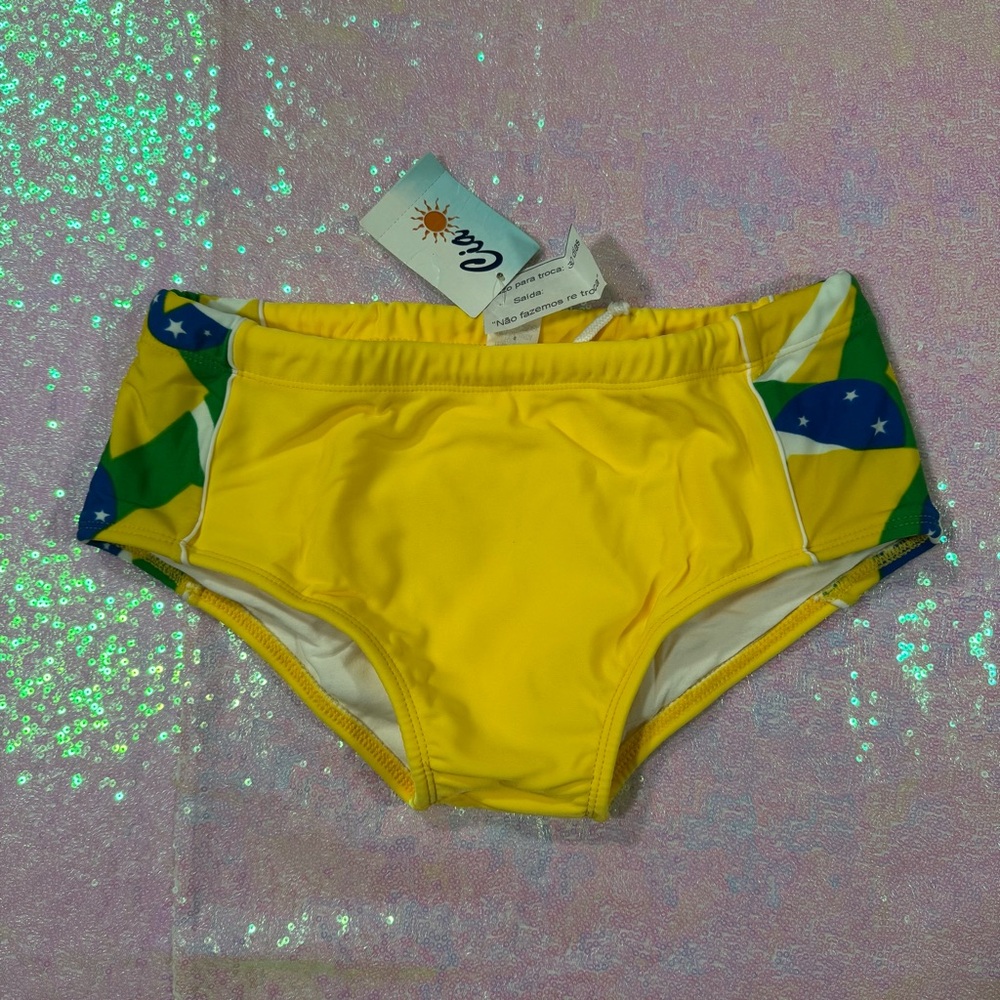 Cia Yellow Brazilian Boyshort Swimsuit Bottoms ★彡